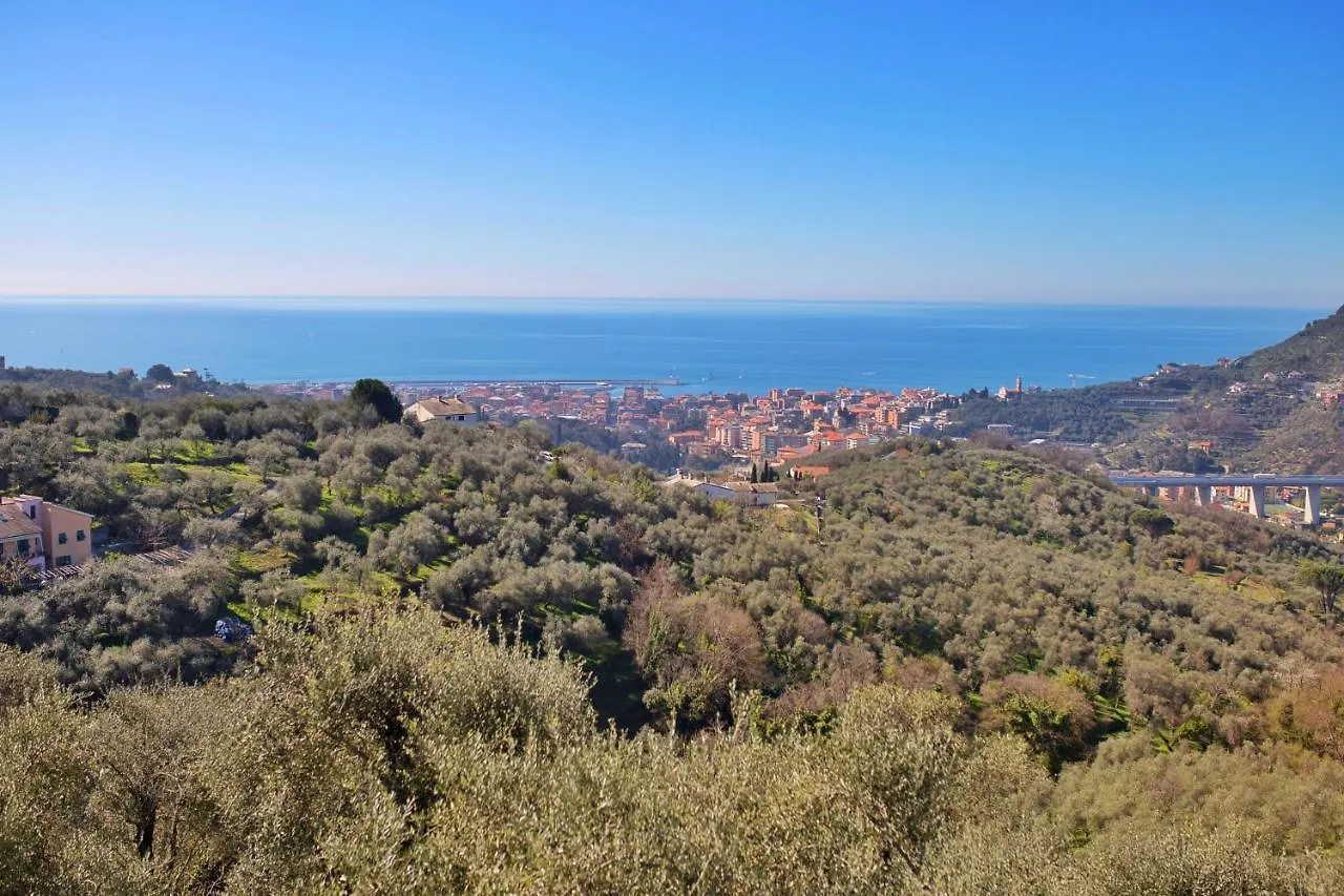 Vila La Vivagna - Casa Vista Mare Tra Gli Ulivi Leivi